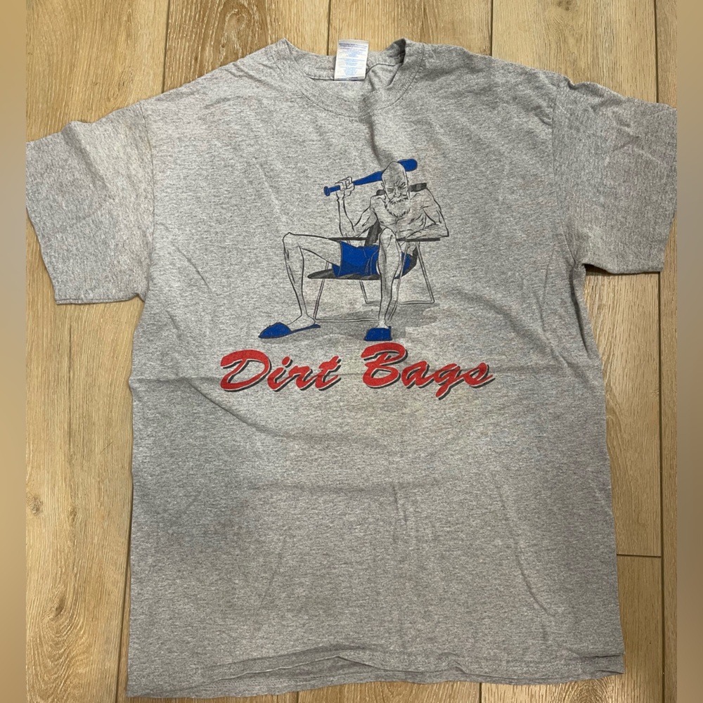Funny Softball Tee – “Dirt Bags” – Size M – Worn-in Comfort